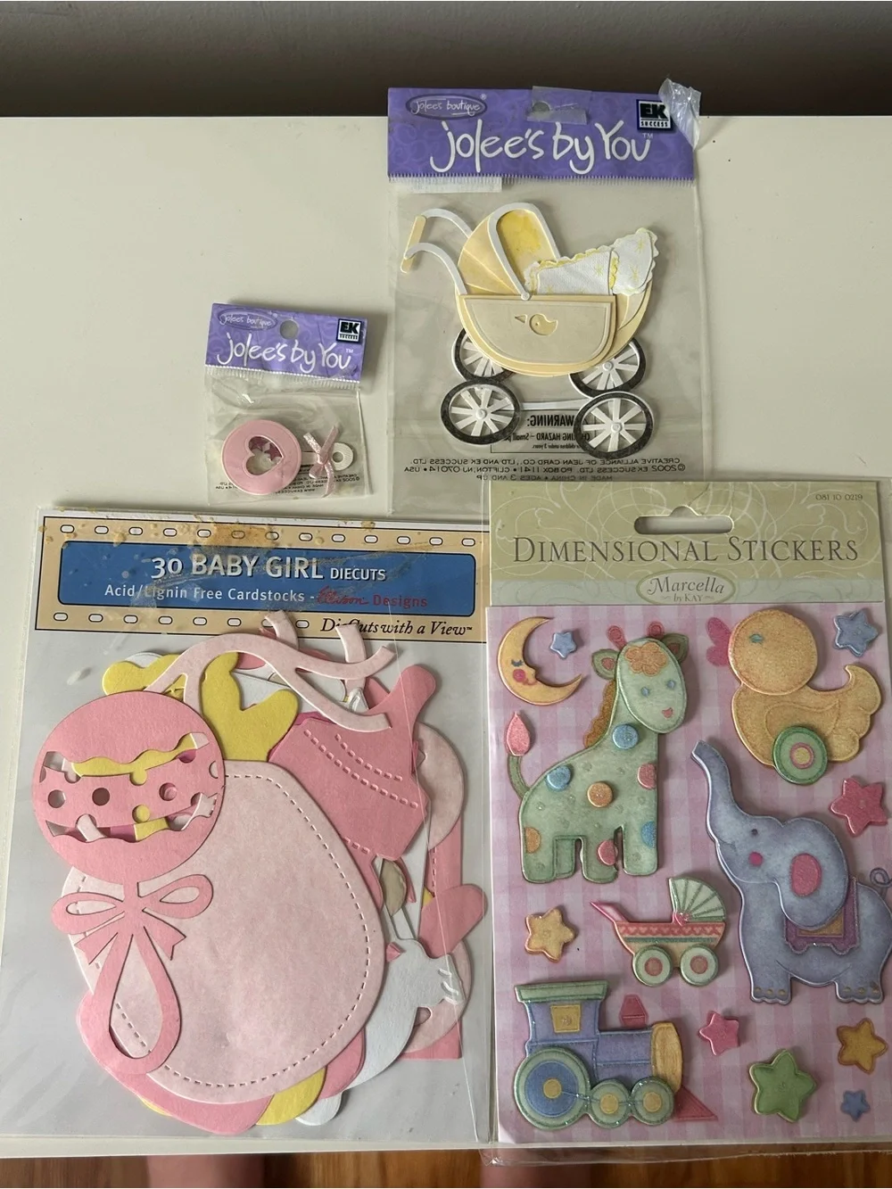 Baby Scrapbook - Scrapbook Kit - Stickers - Loading Pages Die Cuts & Soft Tints